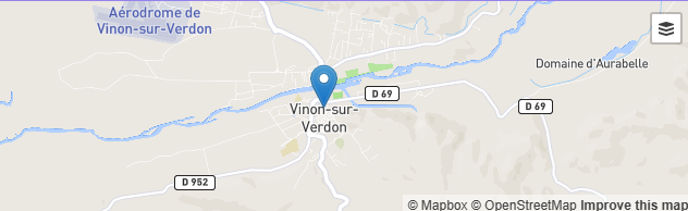 Plan de localisation du cabinet de kinesiologie a Vinon-sur-Verdon